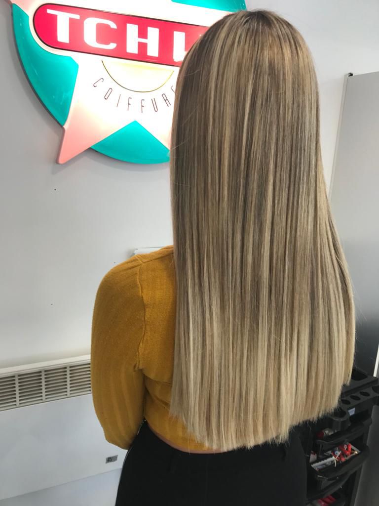 Babylights - Balayage très fin fondu en blonde uniforme