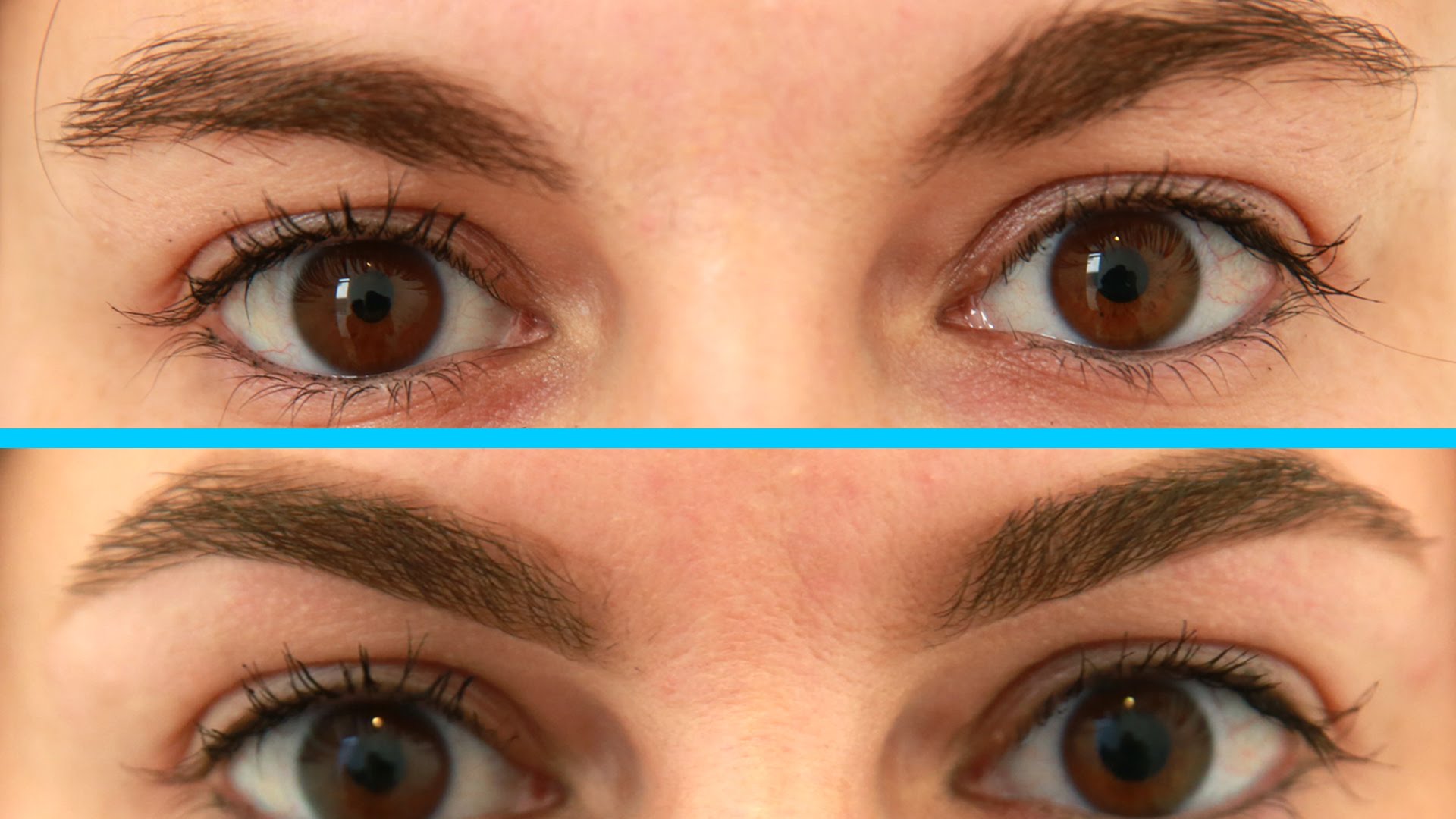 Sourcils avant/après - Design et mise en forme professionnelle